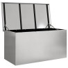 Boîte de Rangement Extérieure Argent 100 x 50.5 x 50 cm 