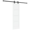 Porte coulissante avec quincaillerie 'ORKDAL'en pin massif blanc 