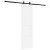Porte coulissante avec quincaillerie 'ORKDAL'en pin massif blanc 
