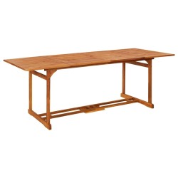 Table à dîner de jardin 220x90x75 cm Bois d'acacia massif 