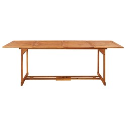 Table à dîner de jardin 220x90x75 cm Bois d'acacia massif 