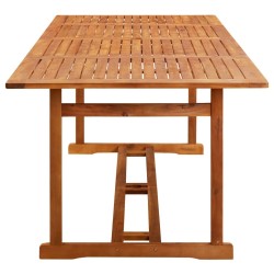 Table à dîner de jardin 220x90x75 cm Bois d'acacia massif 