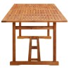 Table à dîner de jardin 220x90x75 cm Bois d'acacia massif 