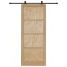 Porte coulissante avec kit de quincaillerie 93x232 cm Bois massif de pin 