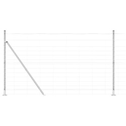 Clôture de champ 1,4 x 25 m en acier galvanisé 