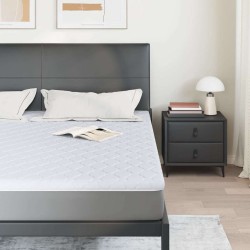 Coussins de Matelas Blanc 180 x 200 cm Polyester sans colle 
