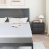 Coussins de Matelas Blanc 180 x 200 cm Polyester sans colle 