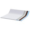 Coussins de Matelas Blanc 180 x 200 cm Polyester sans colle 