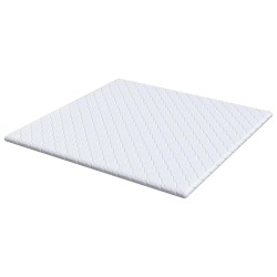 Coussins de Matelas Blanc 180 x 200 cm Polyester sans colle 