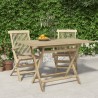 Table de jardin pliante gris 120x70x75 cm bois de teck solide 