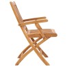 Chaises de jardin pliables lot de 2 Bois de teck massif 
