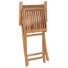 Chaises de jardin pliables lot de 2 Bois de teck massif 