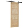 Porte Coulissante avec ensemble de quincaillerie 78x211 cm Bois massif pin 