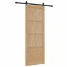 Porte Coulissante avec ensemble de quincaillerie 78x211 cm Bois massif pin 
