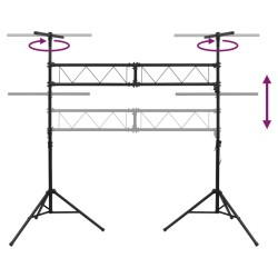 Support de lampe 338x115x(180-300) cm Acier 