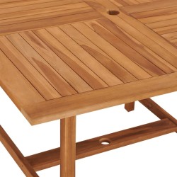 Table à dîner de jardin 110x110x75 cm Bois massif de teck 