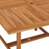 Table à dîner de jardin 110x110x75 cm Bois massif de teck 