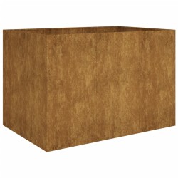 Lit surélevé de jardin 120x80x80 cm acier corten 
