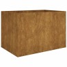Lit surélevé de jardin 120x80x80 cm acier corten 