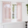 Rideaux en voile avec passe-tringles 2 pcs rose clair 
