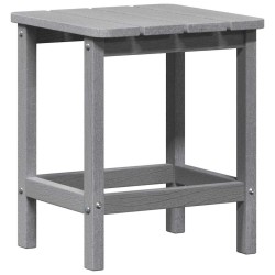 Ensemble de salon de jardin 3 pièces gris clair HDPE 