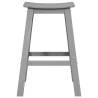 Tabourets de bar 6 pcs Gris clair HDPE 