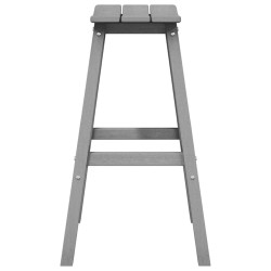 Tabourets de bar 6 pcs Gris clair HDPE 