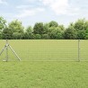 Clôture Euro avec 13 poteaux, 0,4 x 50 m en acier galvanisé 
