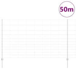 Poteaux de clôture 22 pcs U-Channel 140 cm Acier Galvanisé 