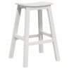 Tabourets de Bar 6 pcs Blanc HDPE 