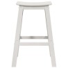 Tabourets de Bar 6 pcs Blanc HDPE 