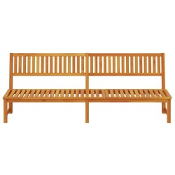 Chaise longue 3-en-1 en bois d'acacia massif 