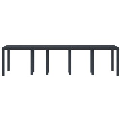 Table de jardin Anthracite 300x100x73 cm Poly Rattan 