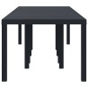 Table de jardin Anthracite 300x100x73 cm Poly Rattan 