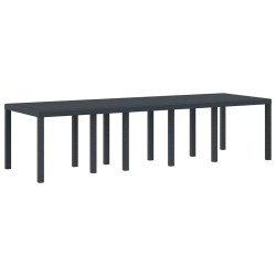 Table de jardin Anthracite 300x100x73 cm Poly Rattan 