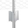 Poteaux de Clôture 11 pcs U-Channel 40 cm Acier Galvanisé 