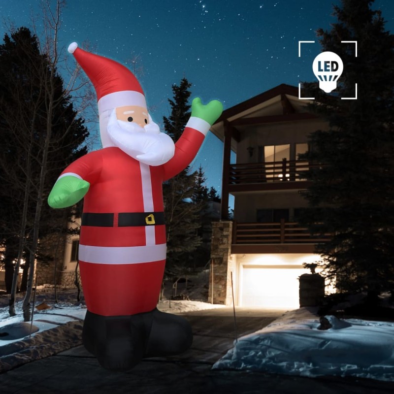 Père Noël gonflable LED IP20 600 cm XXL   
