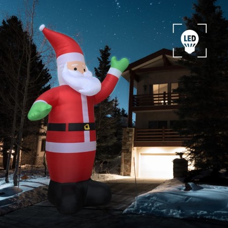 Père Noël gonflable LED IP20 600 cm XXL   