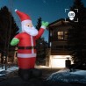 Père Noël gonflable LED IP20 600 cm XXL   