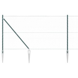 Clôture hexagonale verte 1,4x25 m en acier 