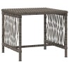 Ensemble de chaises longues Ensemble de 3 Gris et gris foncé 