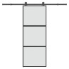 Porte coulissante kit de quincaillerie trempé verre aluminium 