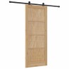 Porte coulissante avec quincaillerie 86x211 cm en bois massif de pin 