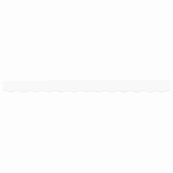 Fronton de store pour cadre de 3 m Blanc 2,8x0,2 m 