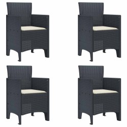 Ensemble de Salle à Manger 5 pcs Anthracite 150 x 100 x 73 cm 