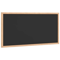 Tableau noir avec cadre bois de pin massif noir 60x30 cm 