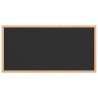 Tableau noir avec cadre bois de pin massif noir 60x30 cm 