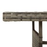 Table de jardin Gris 160x70x72 cm Résine tressée et acacia 