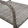 Ensemble à manger de jardin 7 pcs Gris Résine tressée 