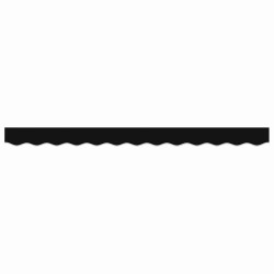 Bande de auvent rouge Noir 2.8x0.2 m Polyester 